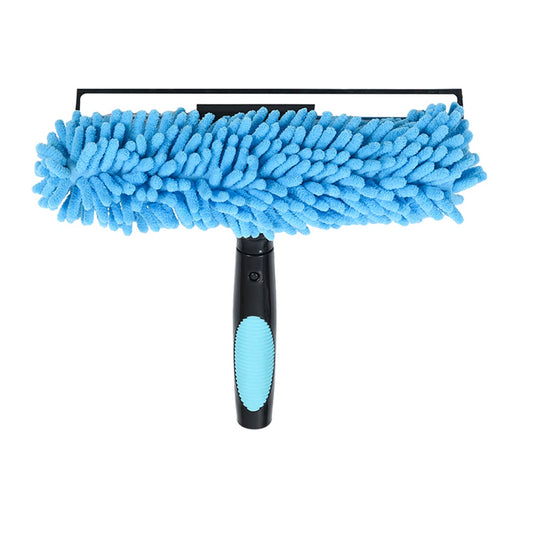 Window Squeegee and Microfiber Scrubber