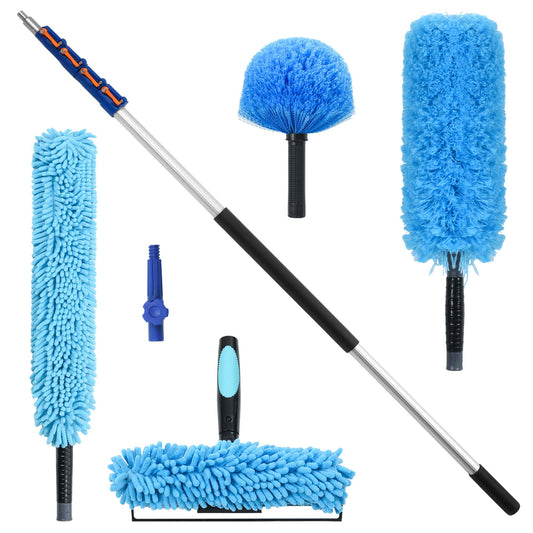30 FT High Reach Cleaning Kit with 6-24 Foot Telescoping Extension Pole